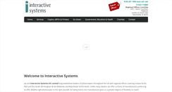 Desktop Screenshot of interactivesystems.co.uk
