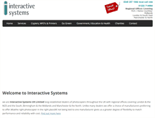 Tablet Screenshot of interactivesystems.co.uk
